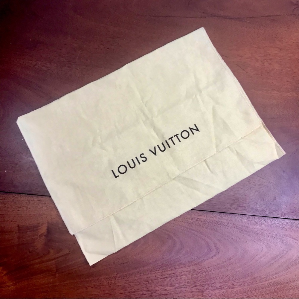 Louis Vuitton fold over dust bag 18 x 14